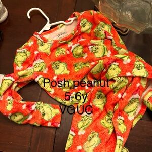 Posh Peanut Kids Pajama Set - Vibrant Orange and Green